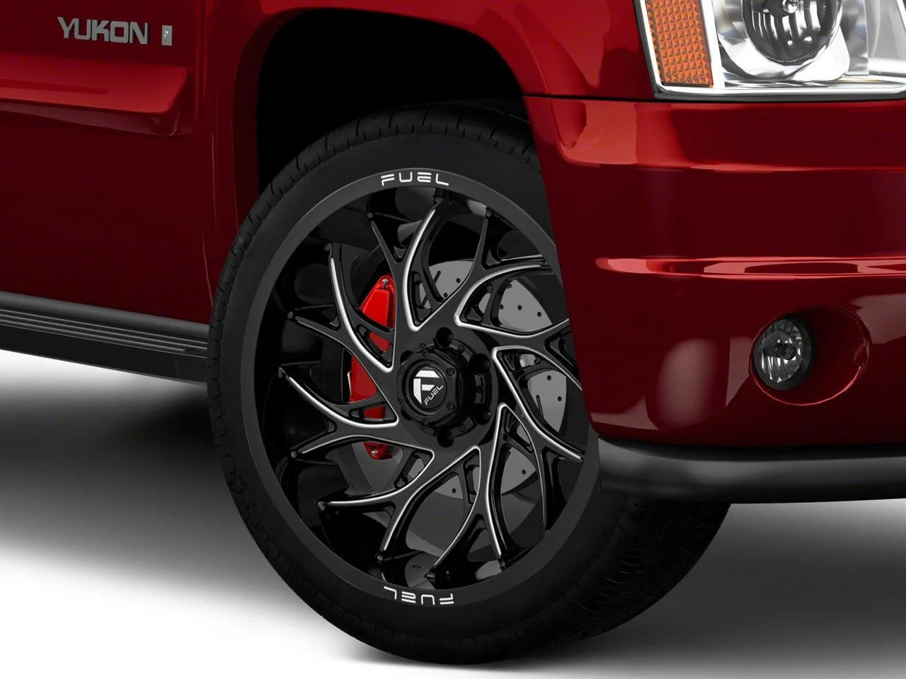 Fuel Wheels Runner Gloss Black Milled 6-Lug Wheel; 22x10; -18mm Offset (07-14 Yukon)