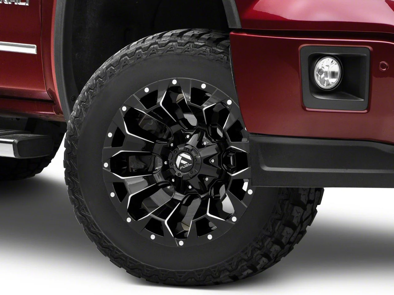 Fuel Wheels Assault Gloss Black Milled 6-Lug Wheel; 18x9; -13mm Offset (14-18 Sierra 1500)