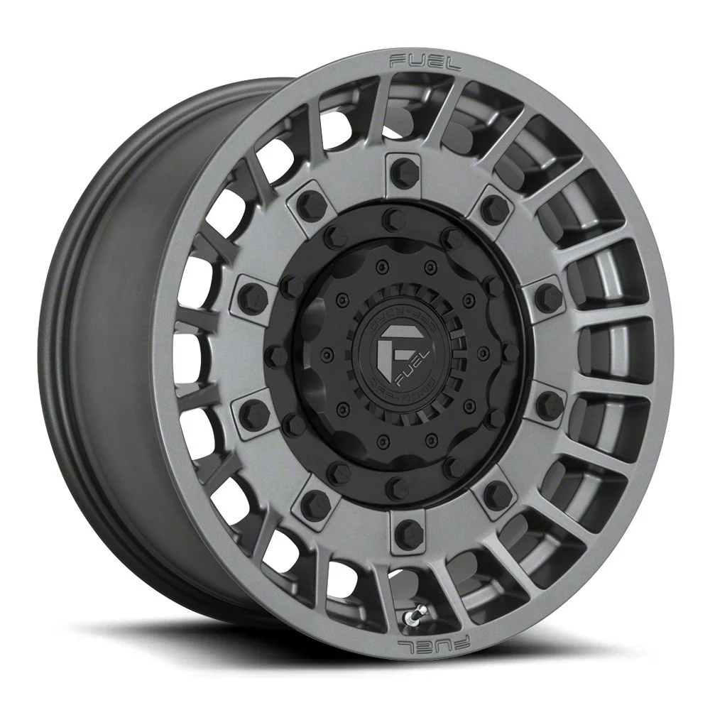 Fuel Wheels Militia Matte Anthracite and Black 6-Lug Wheel; 20x10; -18mm Offset (14-18 Sierra 1500)