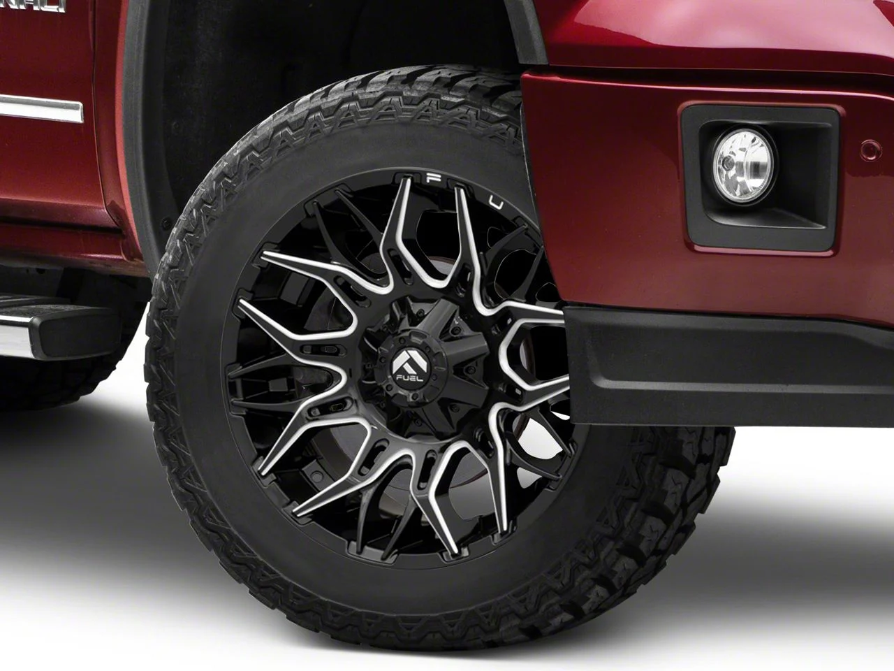 Fuel Wheels Twitch Gloss Black Milled 6-Lug Wheel; 20x9; 1mm Offset (14-18 Sierra 1500)