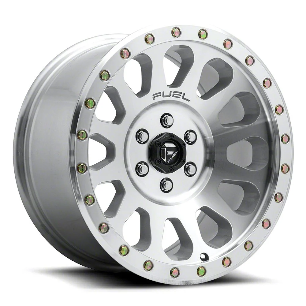 Fuel Wheels Vector Diamond Cut Machined 6-Lug Wheel; 18x9; 1mm Offset (14-18 Sierra 1500)