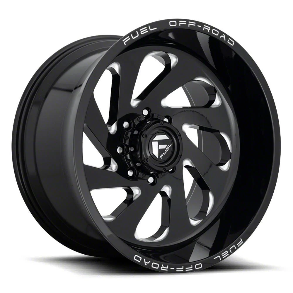 Fuel Wheels Vortex Gloss Black Milled 6-Lug Wheel; 20x12; -44mm Offset (14-18 Sierra 1500)