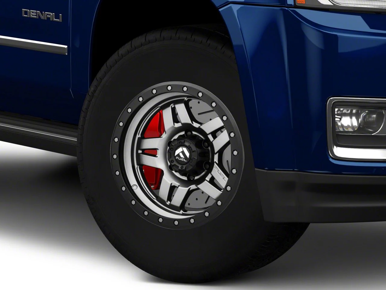 Fuel Wheels Anza Anthracite with Black Ring 6-Lug Wheel; 17x8.5; 6mm Offset (15-20 Yukon)