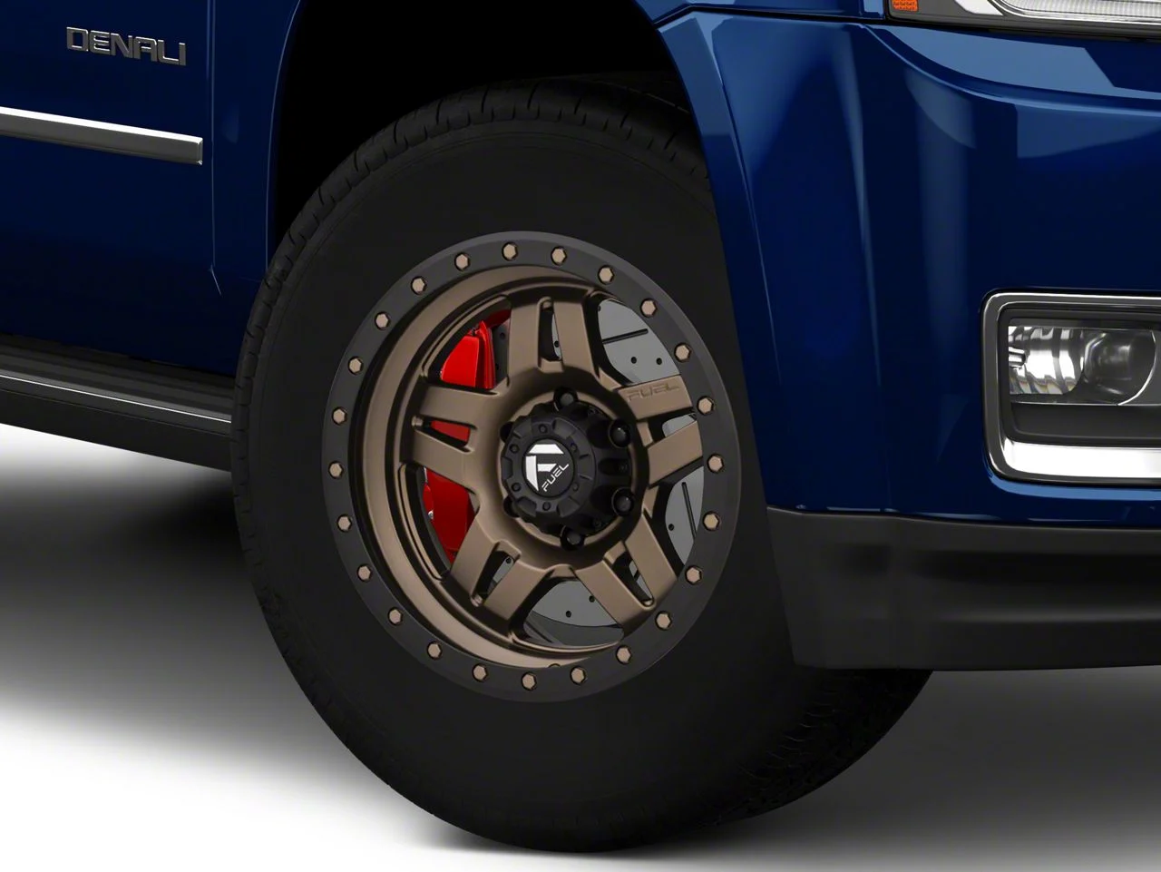 Fuel Wheels Anza Matte Bronze with Black Ring 6-Lug Wheel; 18x9; 1mm Offset (15-20 Yukon)