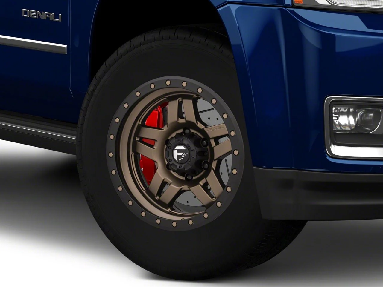 Fuel Wheels Anza Matte Bronze with Black Ring 6-Lug Wheel; 18x9; 20mm Offset (15-20 Yukon)