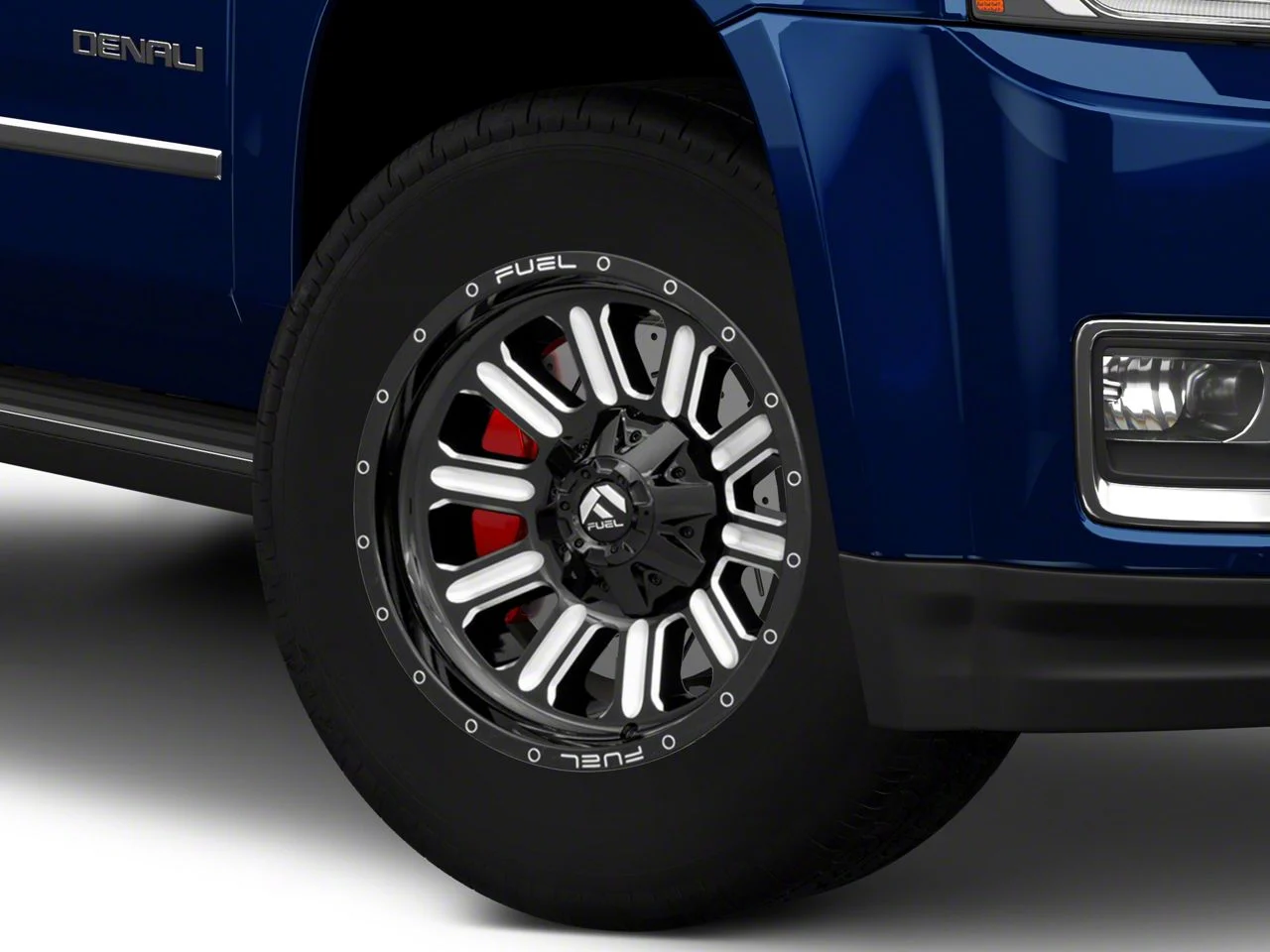 Fuel Wheels Hardline Gloss Black Milled 6-Lug Wheel; 18x9; 20mm Offset (15-20 Yukon)