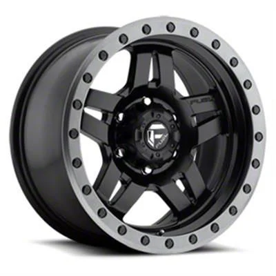 Fuel Wheels Anza Matte Black with Gunmetal Ring 6-Lug Wheel; 18x9; 19mm Offset (19-26 RAM 1500)