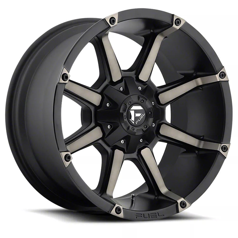 Fuel Wheels Coupler Matte Black Double Dark Tint 6-Lug Wheel; 18x9; 19mm Offset (19-26 RAM 1500)