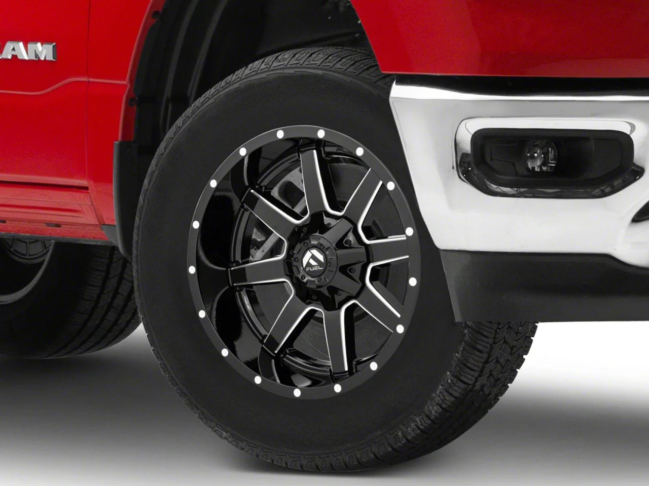 Fuel Wheels Maverick Gloss Black Milled 6-Lug Wheel; 18x9; 13mm Offset (19-26 RAM 1500)
