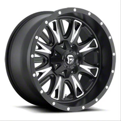 Fuel Wheels Throttle Matte Black Milled 6-Lug Wheel; 20x12; -44mm Offset (19-26 RAM 1500)
