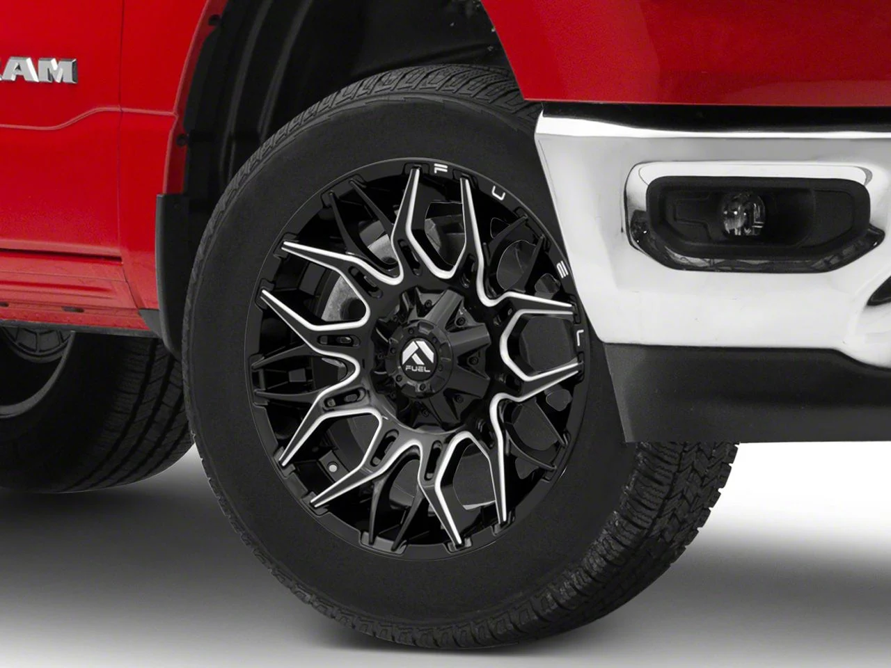 Fuel Wheels Twitch Gloss Black Milled 6-Lug Wheel; 20x9; 1mm Offset (19-26 RAM 1500)