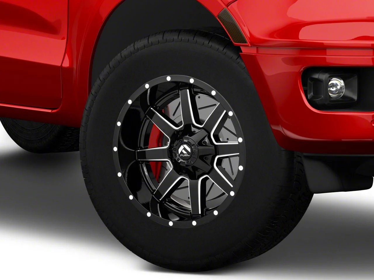 Fuel Wheels Maverick Gloss Black Milled 6-Lug Wheel; 18x9; -13mm Offset (19-23 Ranger)