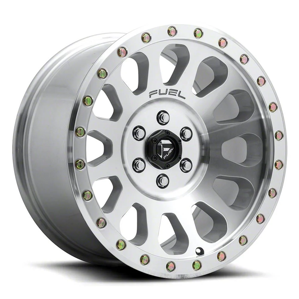 Fuel Wheels Vector Diamond Cut Machined 6-Lug Wheel; 17x8.5; 7mm Offset (14-18 Sierra 1500)
