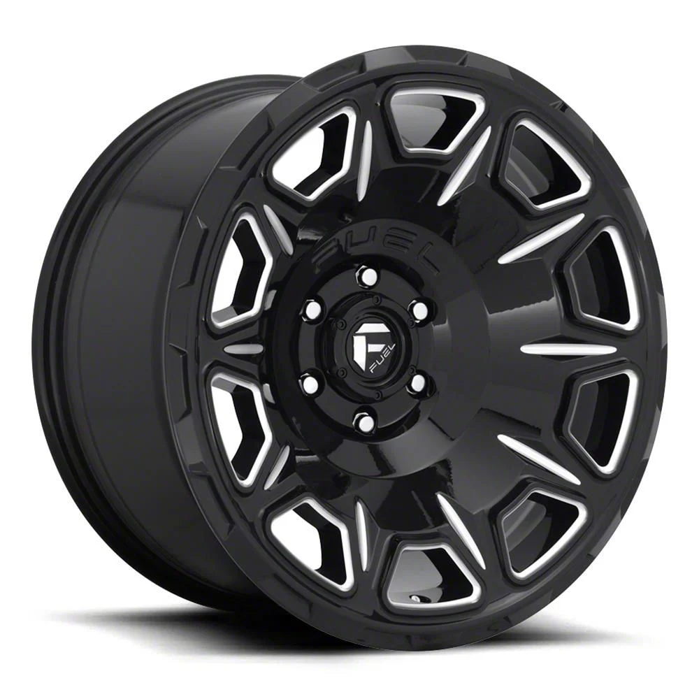 Fuel Wheels Vengeance Gloss Black Milled 6-Lug Wheel; 20x10; -18mm Offset (19-26 Sierra 1500)