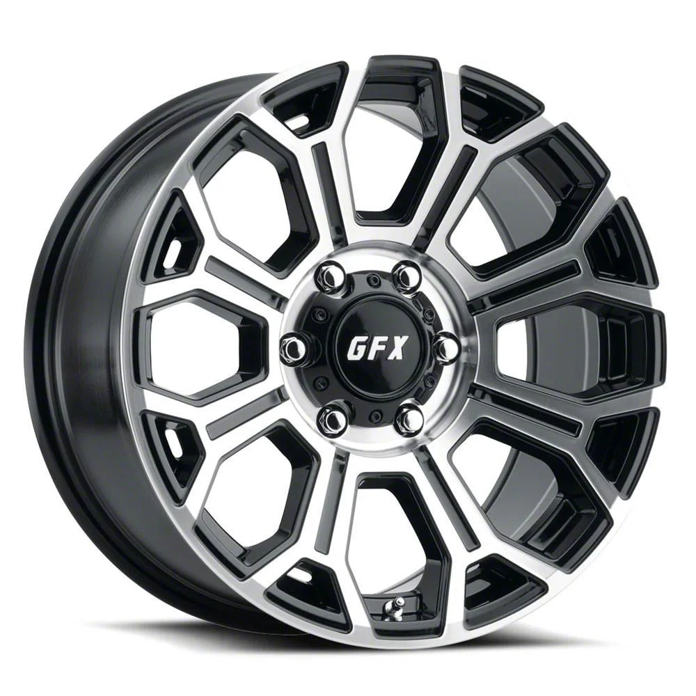 G-FX TR-19 Gloss Black Machined 6-Lug Wheel; 20x10; -19mm Offset (07-14 Yukon)