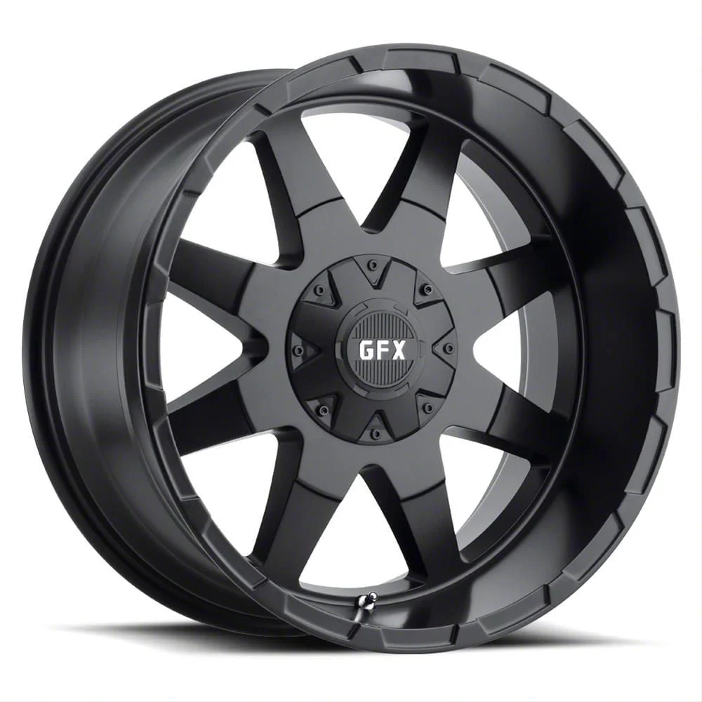 G-FX TR-12 Matte Black 8-Lug Wheel; 20x10; -24mm Offset (11-16 F-250 Super Duty)