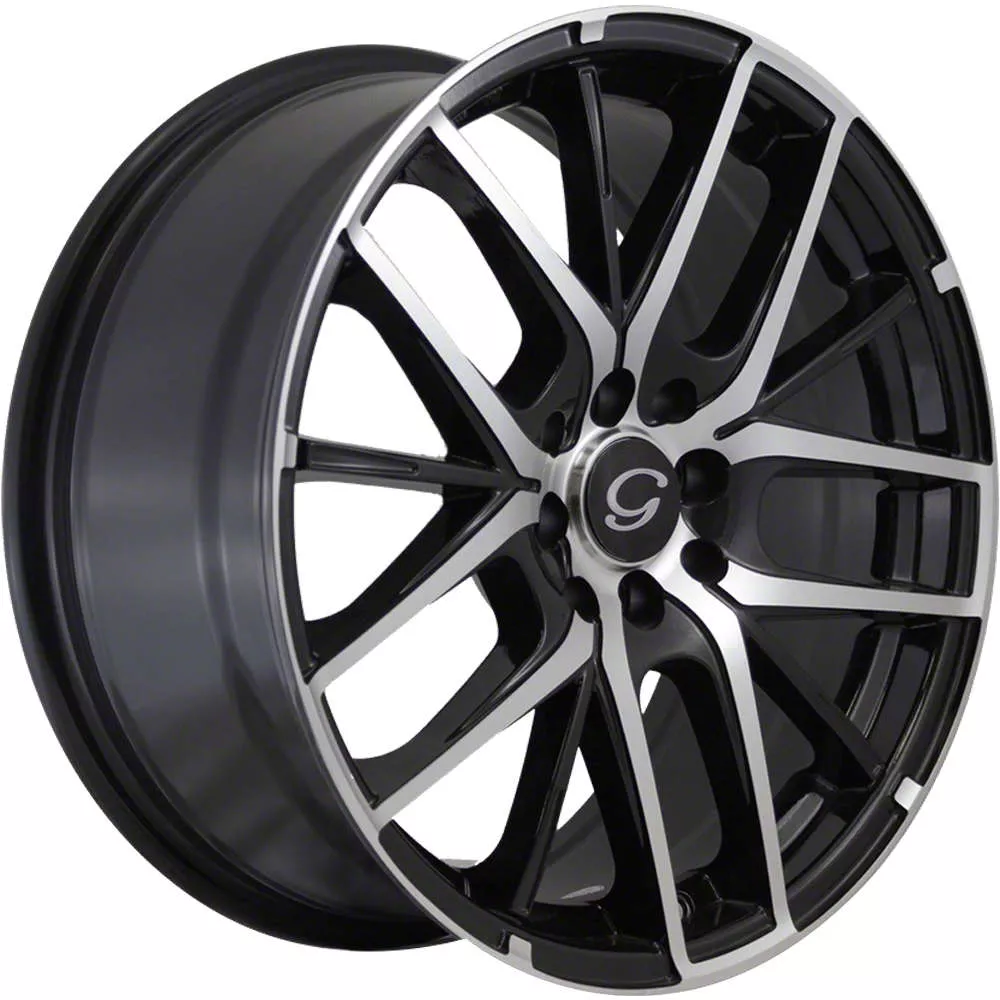 G-Line Alloys G0029 Gloss Black Machined Wheel; 18x8; 35mm Offset (10-14 Mustang GT w/o Performance Pack, V6)