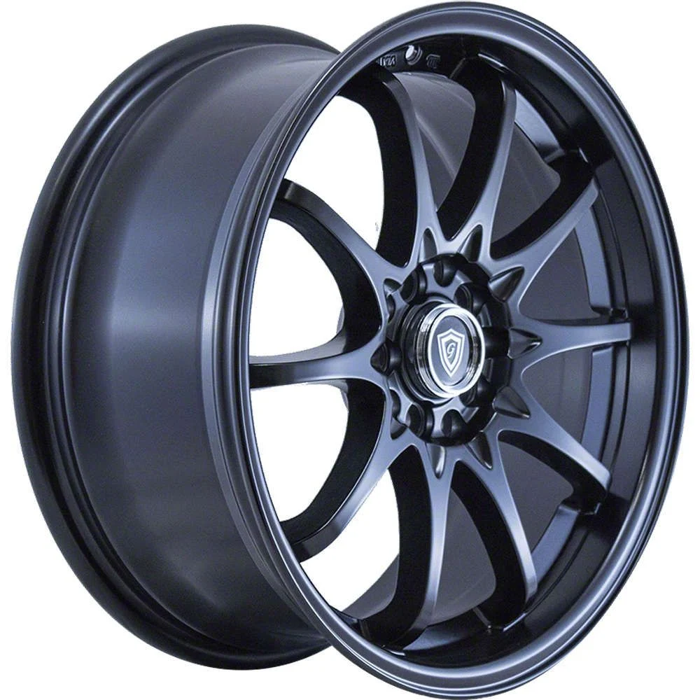 G-Line Alloys G1018 Satin Black Wheel; 18x8.5; 35mm Offset (10-14 Mustang GT w/o Performance Pack, V6)