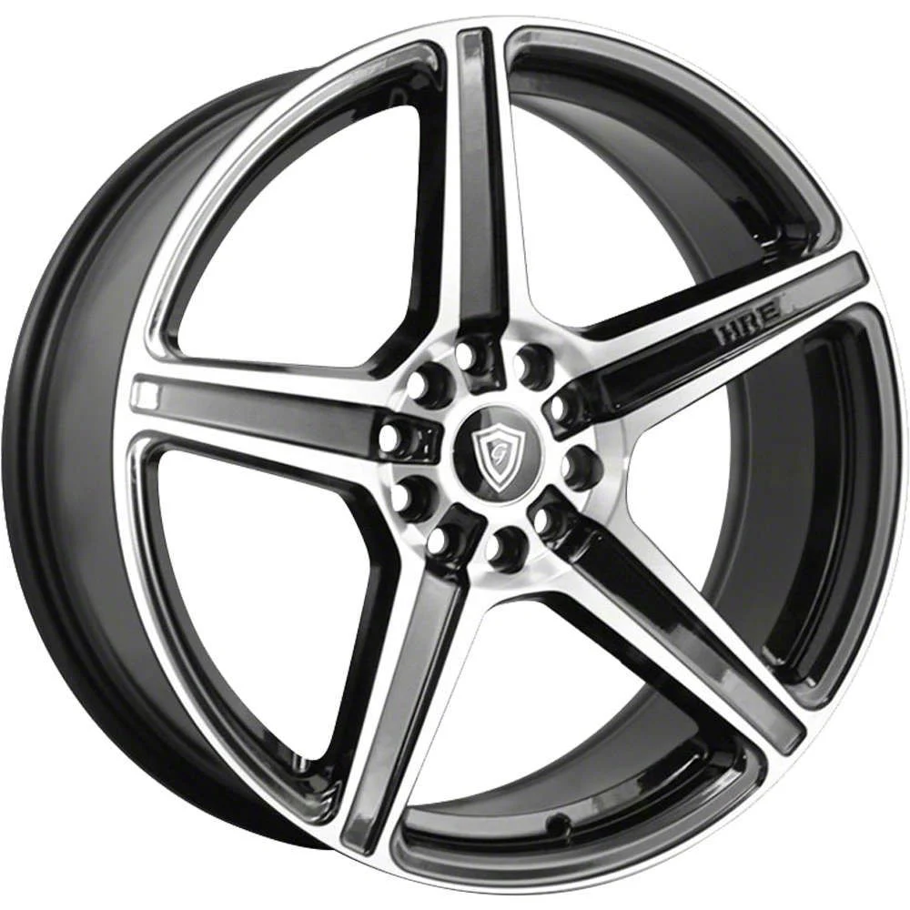 G-Line Alloys G5067 Gloss Black Machined Wheel; 18x8; 35mm Offset (10-14 Mustang GT w/o Performance Pack, V6)