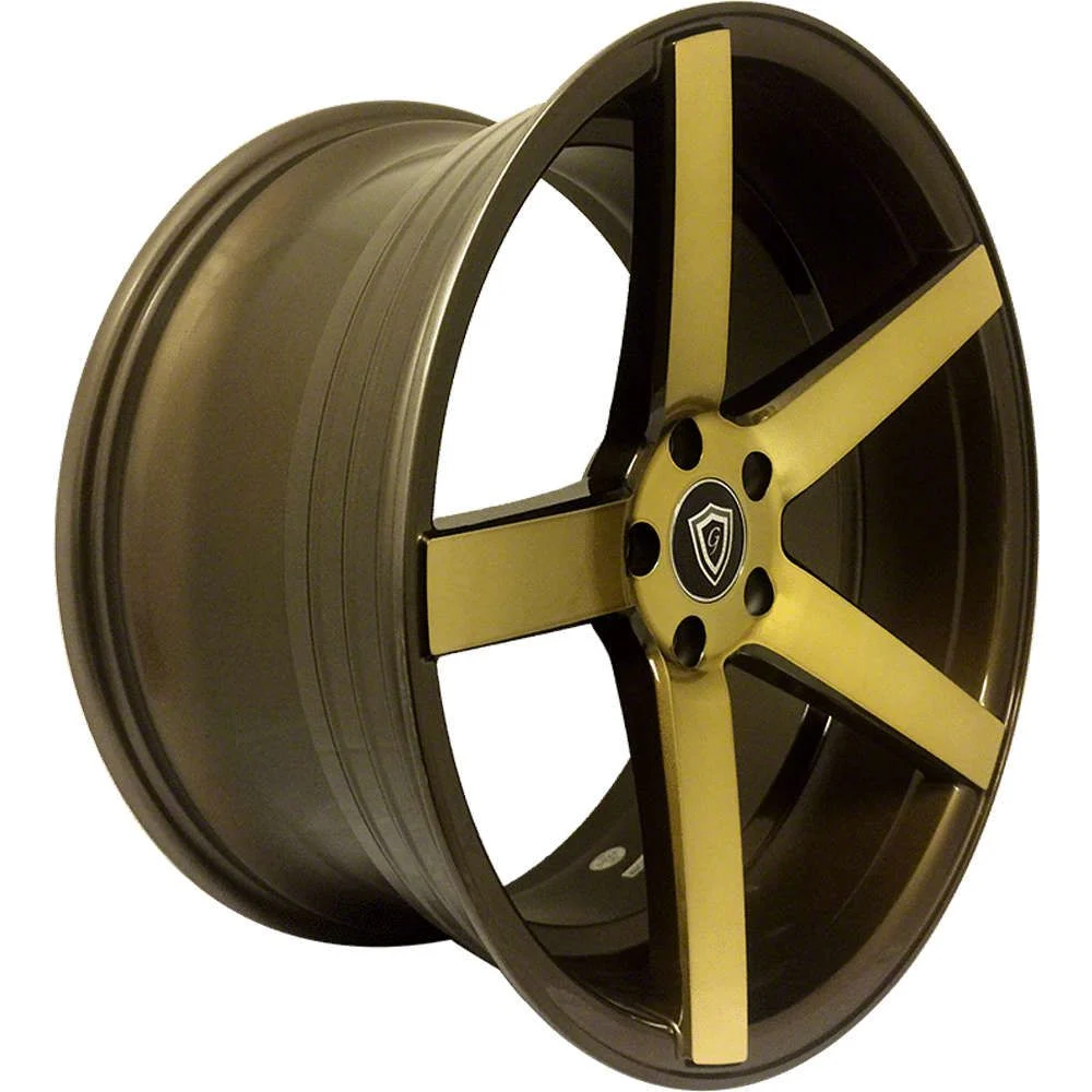 G-Line Alloys G5178 Titanium Wheel; Rear Only; 20x10; 38mm Offset (10-14 Mustang)