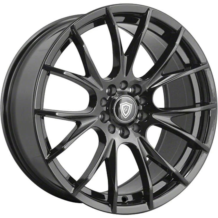 G-Line Alloys G7016 Gloss Black Wheel; 18x8.5; 35mm Offset (10-14 Mustang GT w/o Performance Pack, V6)