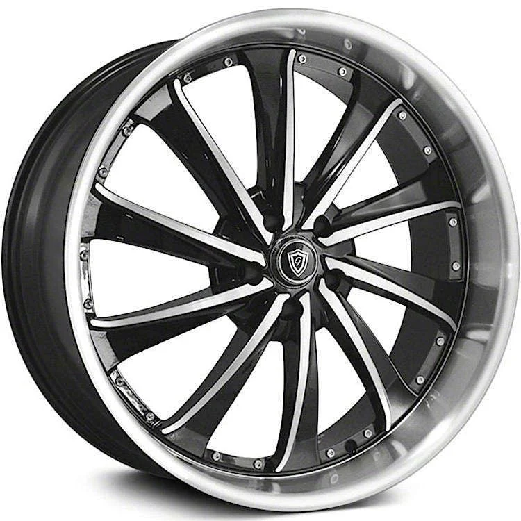 G-Line Alloys G0016 Gloss Black Machined Wheel; 20x8.5; 20mm Offset (11-23 RWD Charger, Excluding SRT Hellcat)