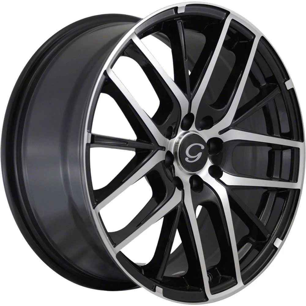 G-Line Alloys G0029 Gloss Black Machined Wheel; 18x8; 35mm Offset (15-23 Mustang EcoBoost w/o Performance Pack, V6)