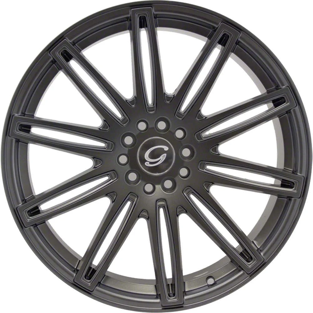 G-Line Alloys G1043 Dark Grey Wheel; 20x8.5; 35mm Offset (15-23 Mustang GT, EcoBoost, V6)
