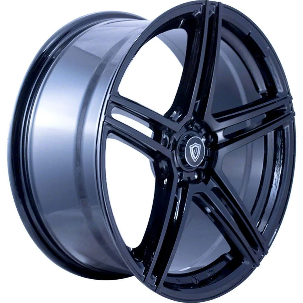 G-Line Alloys G5086 Gloss Black Wheel; Rear Only; 20x10; 15mm Offset (15-23 Mustang GT, EcoBoost, V6)