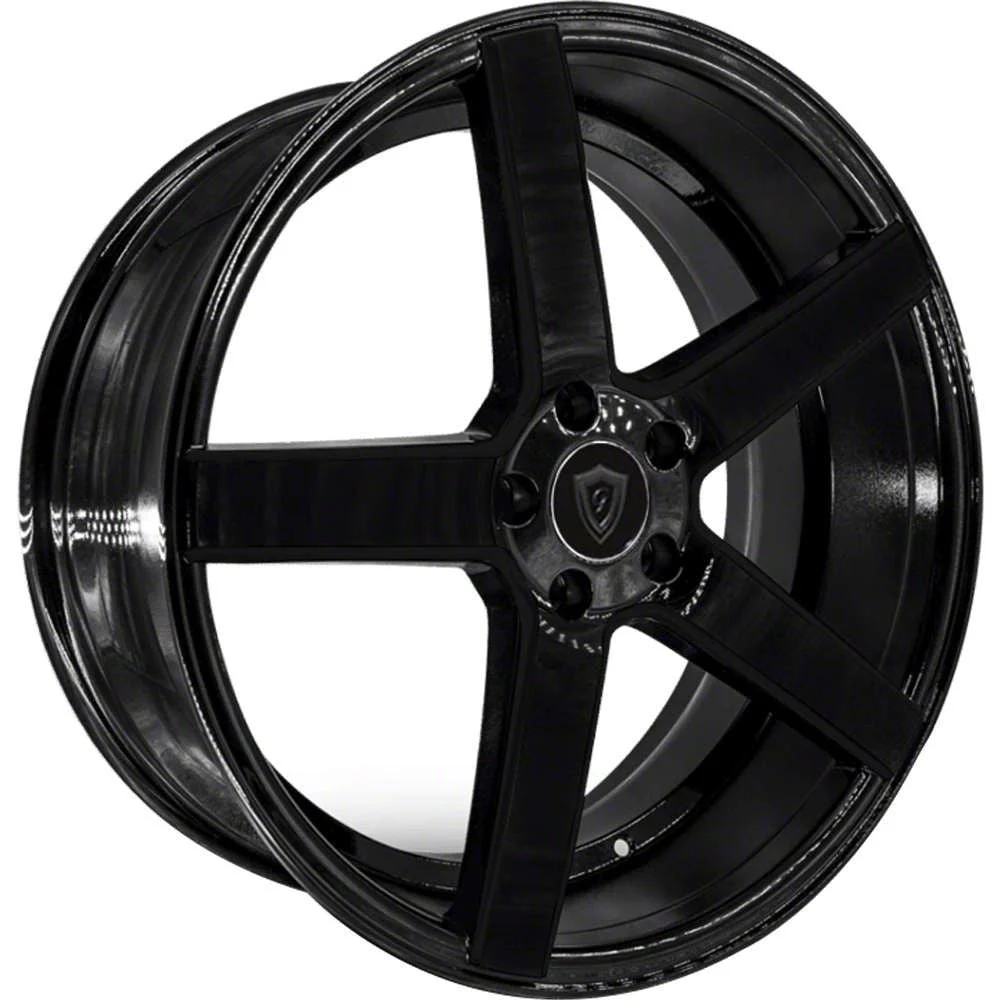 G-Line Alloys G5178 Gloss Black Wheel; Rear Only; 20x10; 38mm Offset (15-23 Mustang GT, EcoBoost, V6)