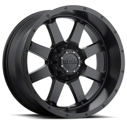 Gear Off-Road Big Block Satin Black 6-Lug Wheel; 17x9; -12mm Offset (07-14 Yukon)