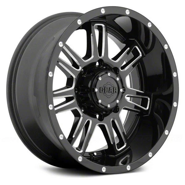 Gear Off-Road Challenger Gloss Black Milled 6-Lug Wheel; 18x9; -12mm Offset (07-14 Yukon)