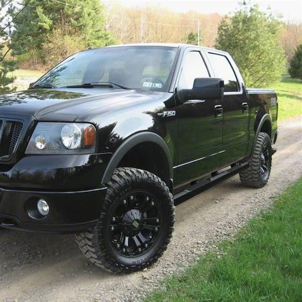GEM Tubes Octa Series Nerf Side Step Bars; Textured Black (09-14 F-150 SuperCab)