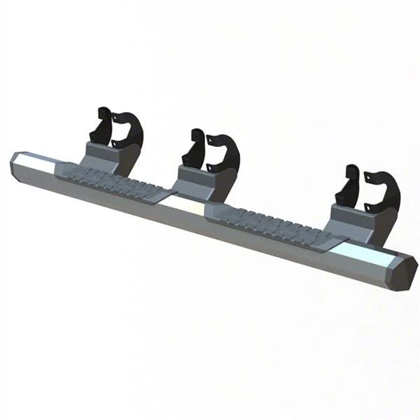 GEM Tubes Octa Series Nerf Side Step Bars; Chrome (17-26 F-250 Super Duty SuperCab)