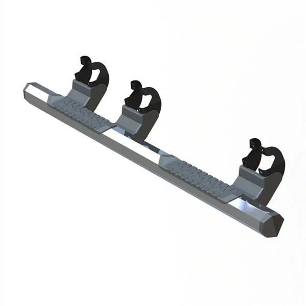 GEM Tubes Octa Series Nerf Side Step Bars; Chrome (17-26 F-250 Super Duty SuperCrew)