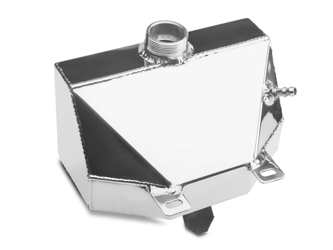 Granatelli Motor Sports Coolant Expansion Tank; Polished (15-23 Mustang)