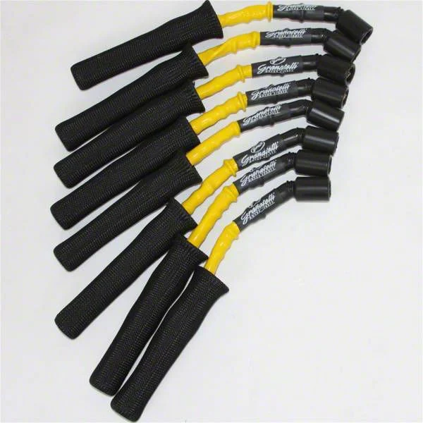 Granatelli Motor Sports High Performance Ignition Wires; High Temp Yellow and Black (16-24 Camaro LT1, SS)