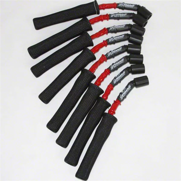 Granatelli Motor Sports High Performance Spark Plug Wires; High Temp Red and Black (10-15 V8 Camaro)