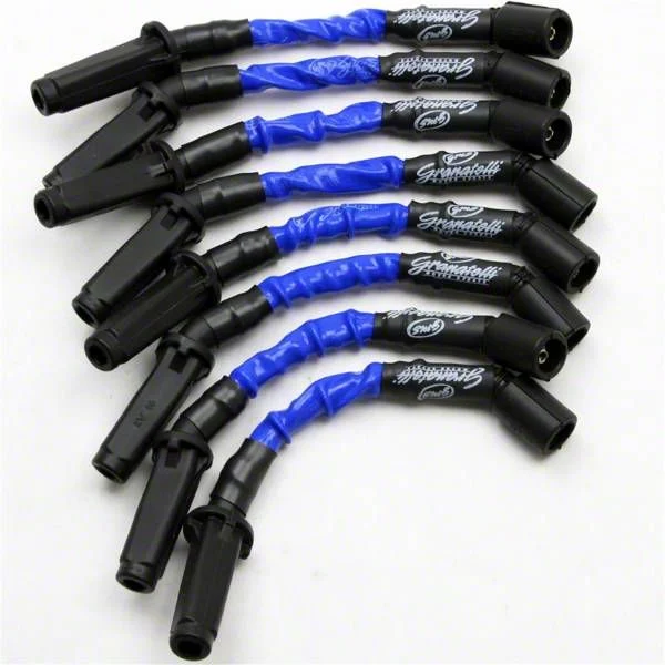 Granatelli Motor Sports High Performance Spark Plug Wires; High Temp Blue (05-13 Corvette C6)