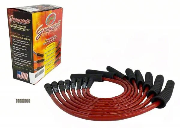 Granatelli Motor Sports Ignition Wires and Coil Pack Internals; Red (10-14 6.2L F-150)