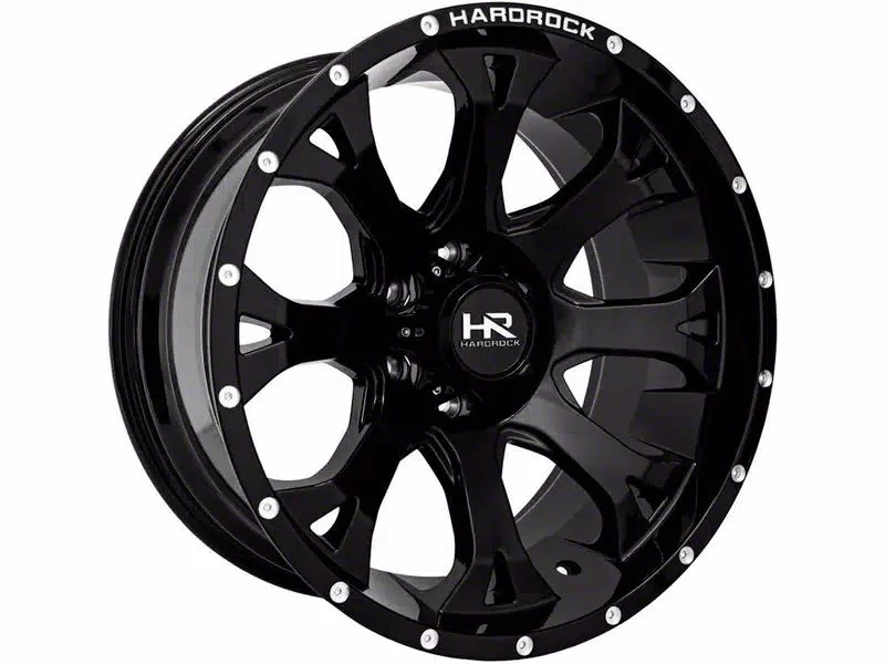 Hardrock Offroad BloodShot Xposed Gloss Black 6-Lug Wheel; 22x12; -44mm Offset (07-14 Yukon)