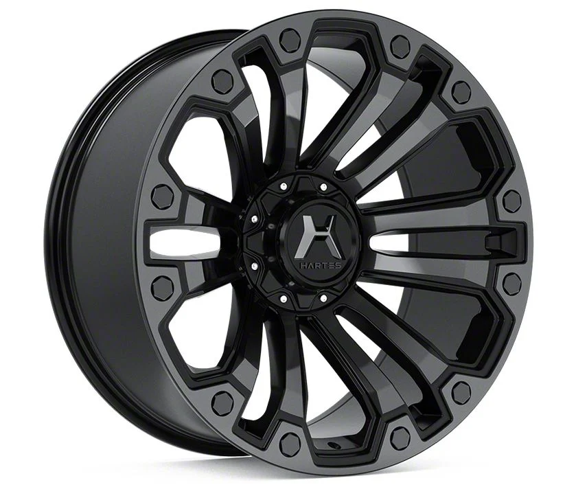 Hartes Metal Rhino Matte Black Machined with Satin Dark Tint 6-Lug Wheel; 20x10; -18mm Offset (07-14 Yukon)