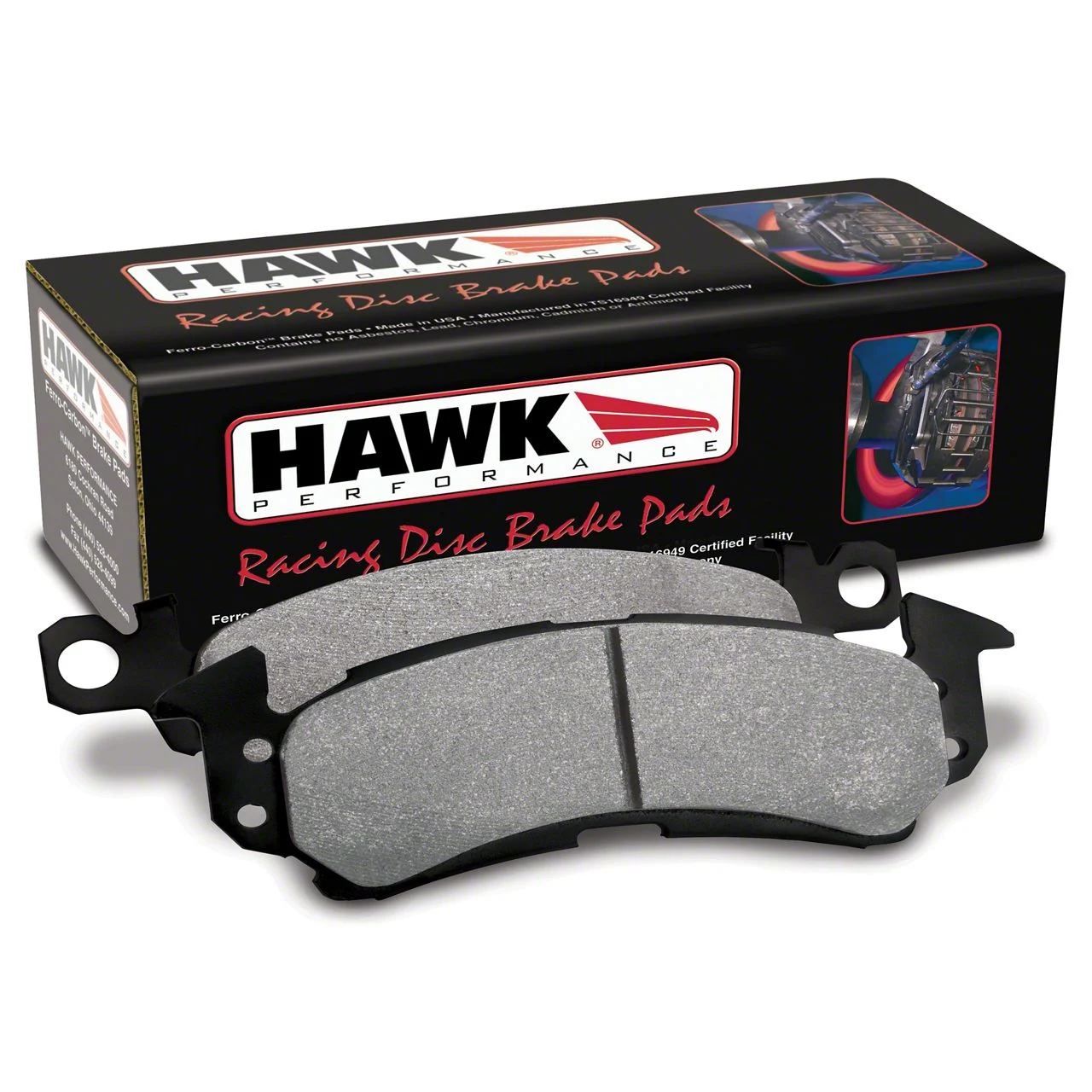 Hawk Performance HP Plus Brake Pads; Front Pair (12-14 Challenger SRT8; 2015 Challenger Scat Pack; 16-23 R/T 392 & R/T Scat Pack 4-Piston Calipers; 2018 Challenger T/A; 19-23 Challenger GT & R/T W/ Brembo Brakes)