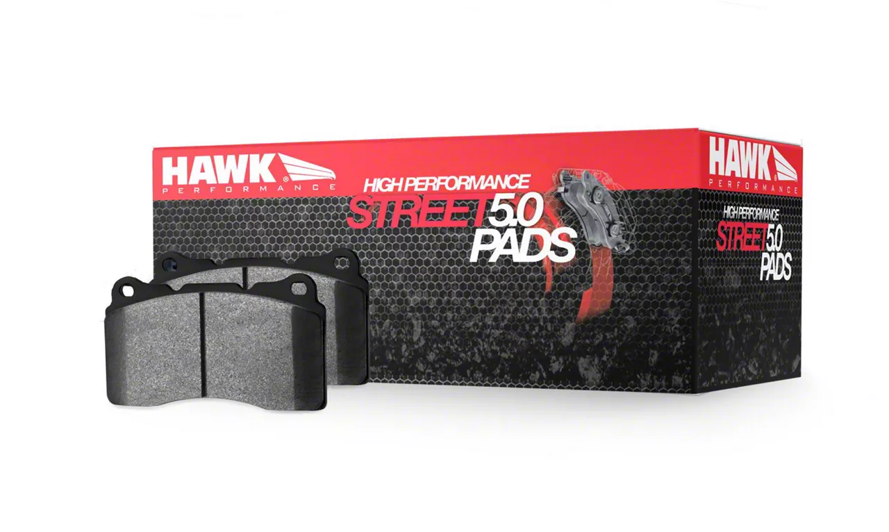 Hawk Performance HPS 5.0 Brake Pads; Rear Pair (08-14 Challenger SRT8; 15-23 Challenger w/ 4 or 6-Piston Front Calipers)