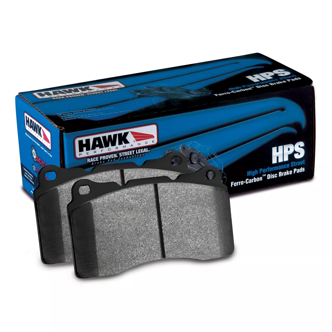 Hawk Performance HPS Brake Pads; Front Pair (08-14 Challenger SRT8; 15-23 Challenger w/ 4-Piston Front Calipers)