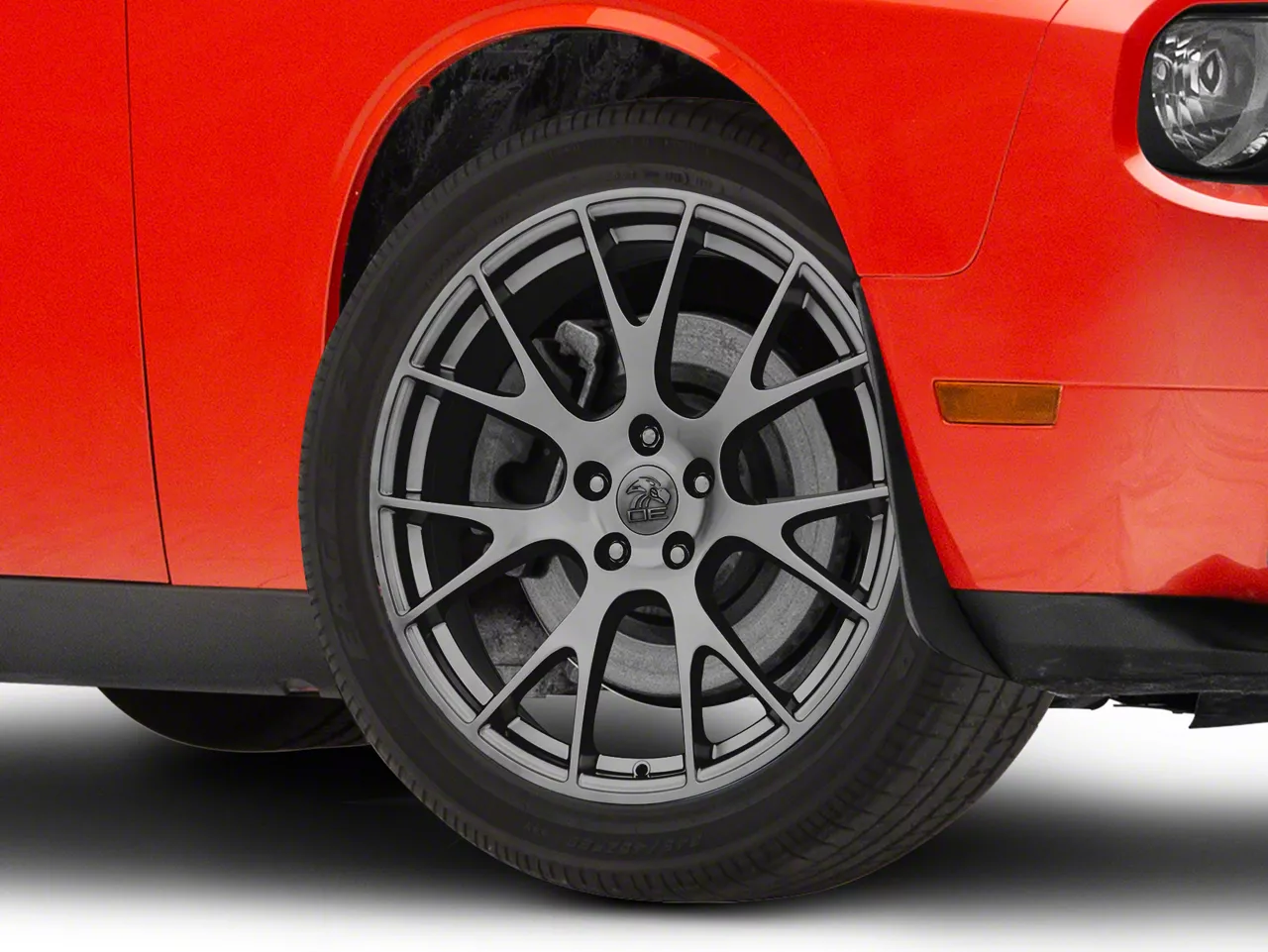 Hellcat Style Hyper Black Wheel; 20x9; 18mm Offset (08-23 RWD Challenger)