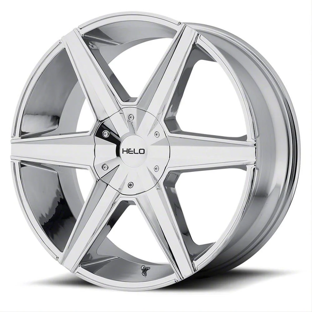 HELO HE887 Chrome 6-Lug Wheel; 22x9; 38mm Offset (07-14 Yukon)