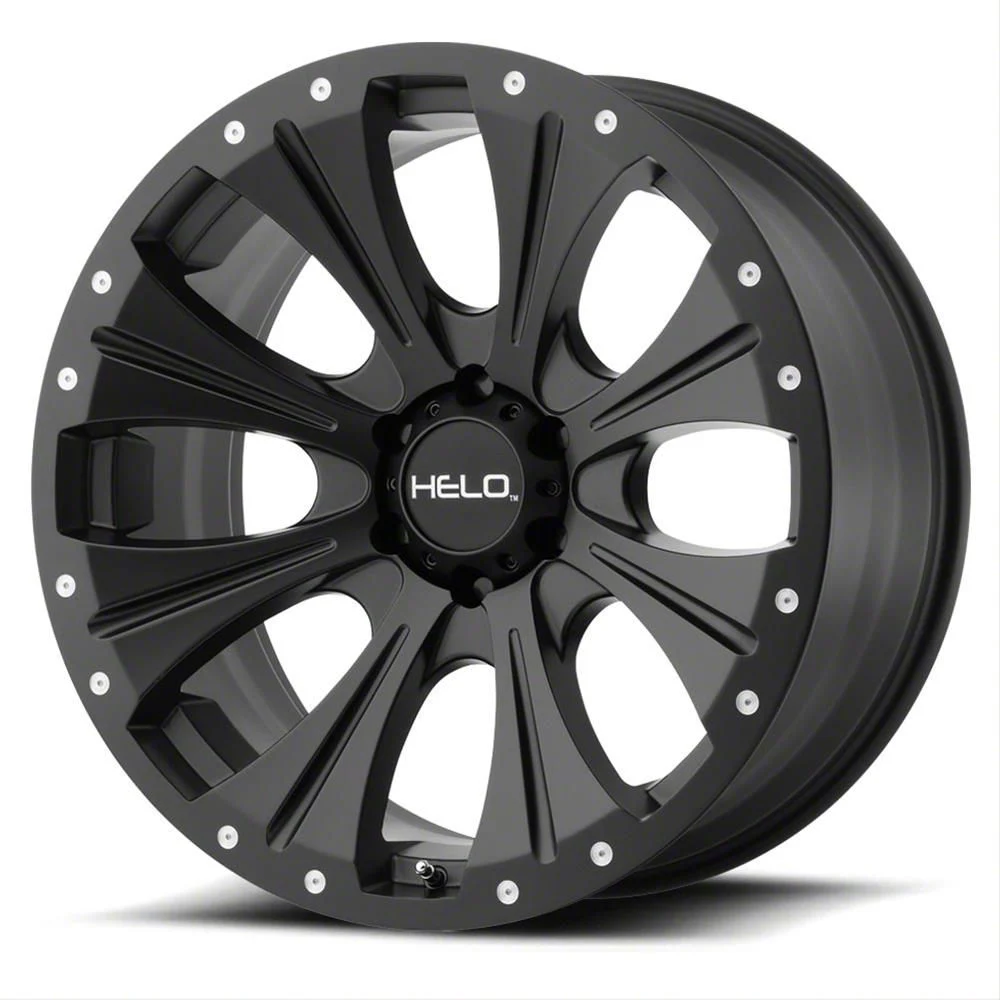 HELO HE901 Satin Black Machined with Dark Tint 6-Lug Wheel; 20x9; 18mm Offset (07-14 Yukon)