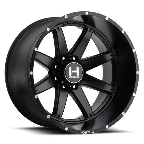 Hostile Alpha Asphalt 8-Lug Wheel; 20x9; 12mm Offset (03-09 RAM 3500 SRW)