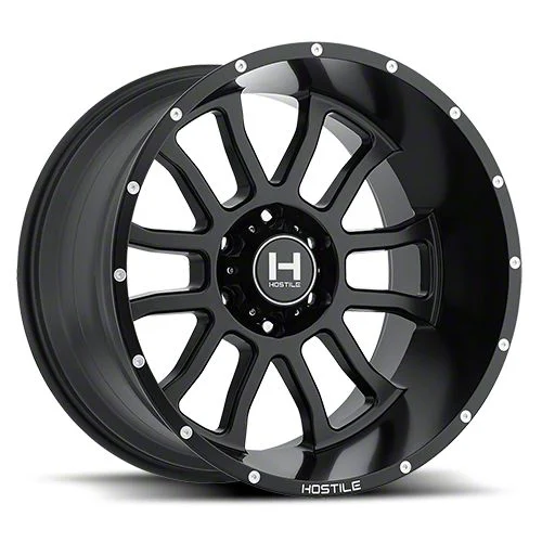 Hostile Gauntlet Asphalt 6-Lug Wheel; 20x9; 10mm Offset (07-14 Yukon)